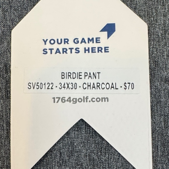 Classic Charcoal Golf Pants for Men - Picture 3 of 5